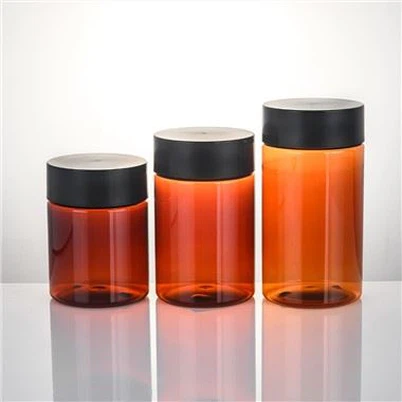 Vażett kannella tal-plastik tal-PET b'Għatu matt